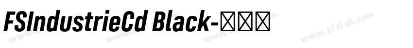 FSIndustrieCd Black字体转换